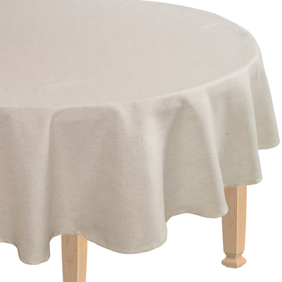Mantel Redondo Linen Look Crudo 160x160 cm