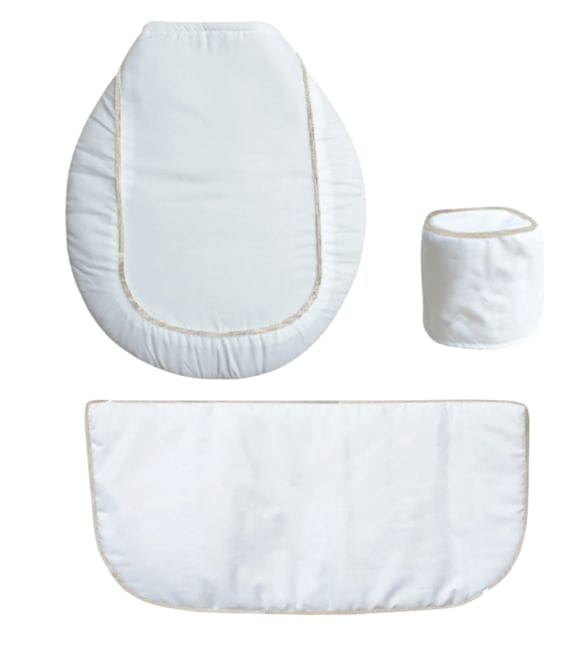Set Baño Blanco Tostado