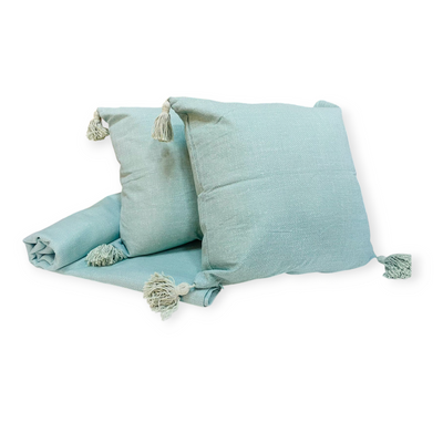 Pack Piecera Borlas 2 Plazas