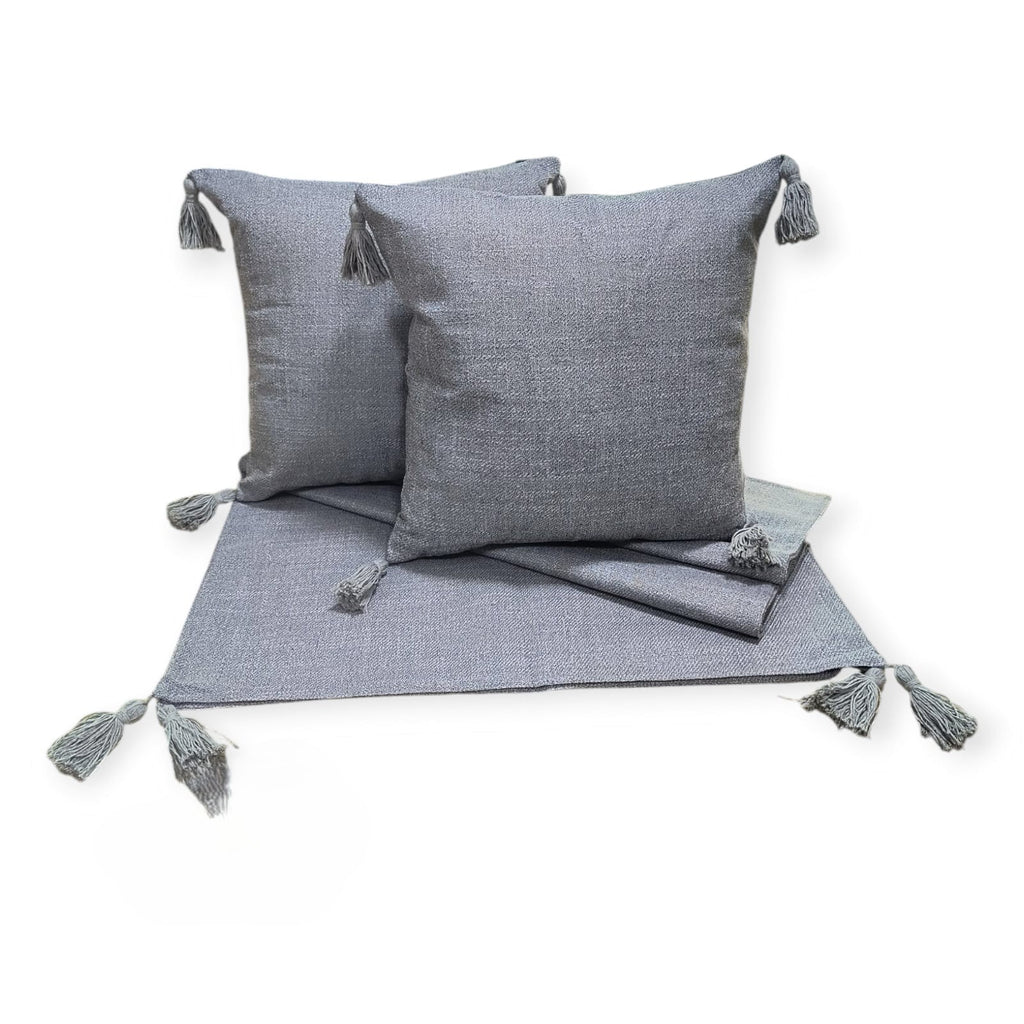 Pack Piecera Borlas 2 Plazas
