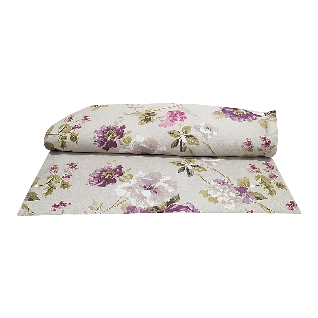 Piecera Flores Lilas 2 Plazas - King