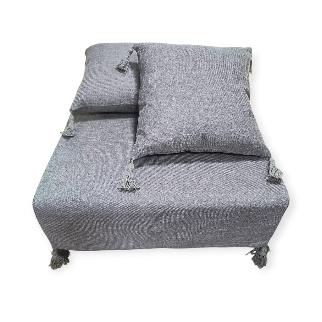 Pack Piecera Borlas 2 Plazas