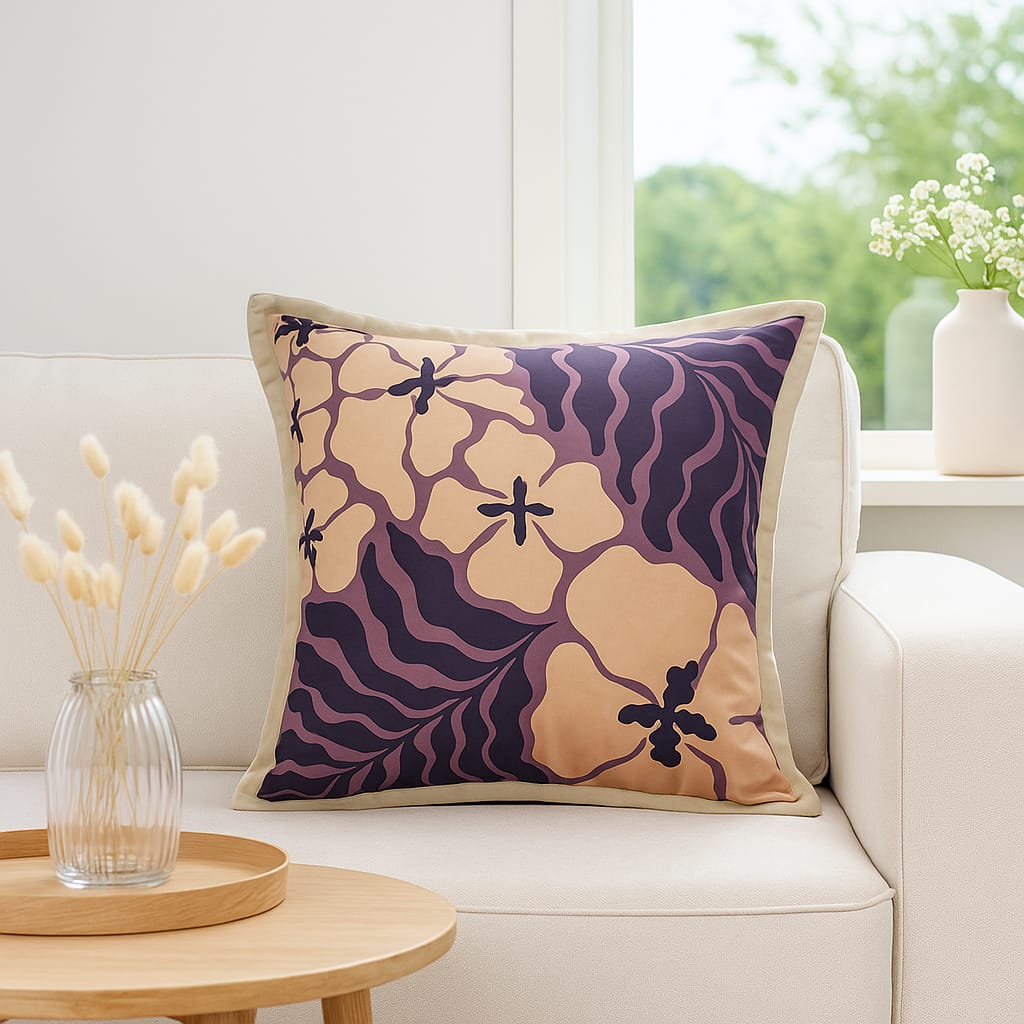 Cojin Flores Acuáticas 50x50