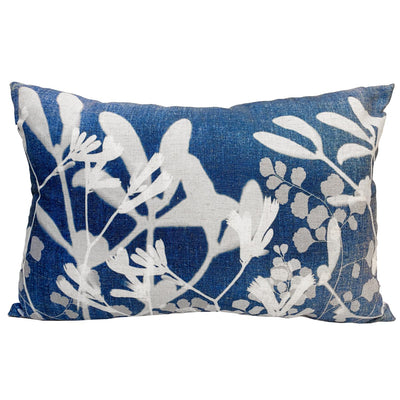 Cojín Floral Azul 50x33