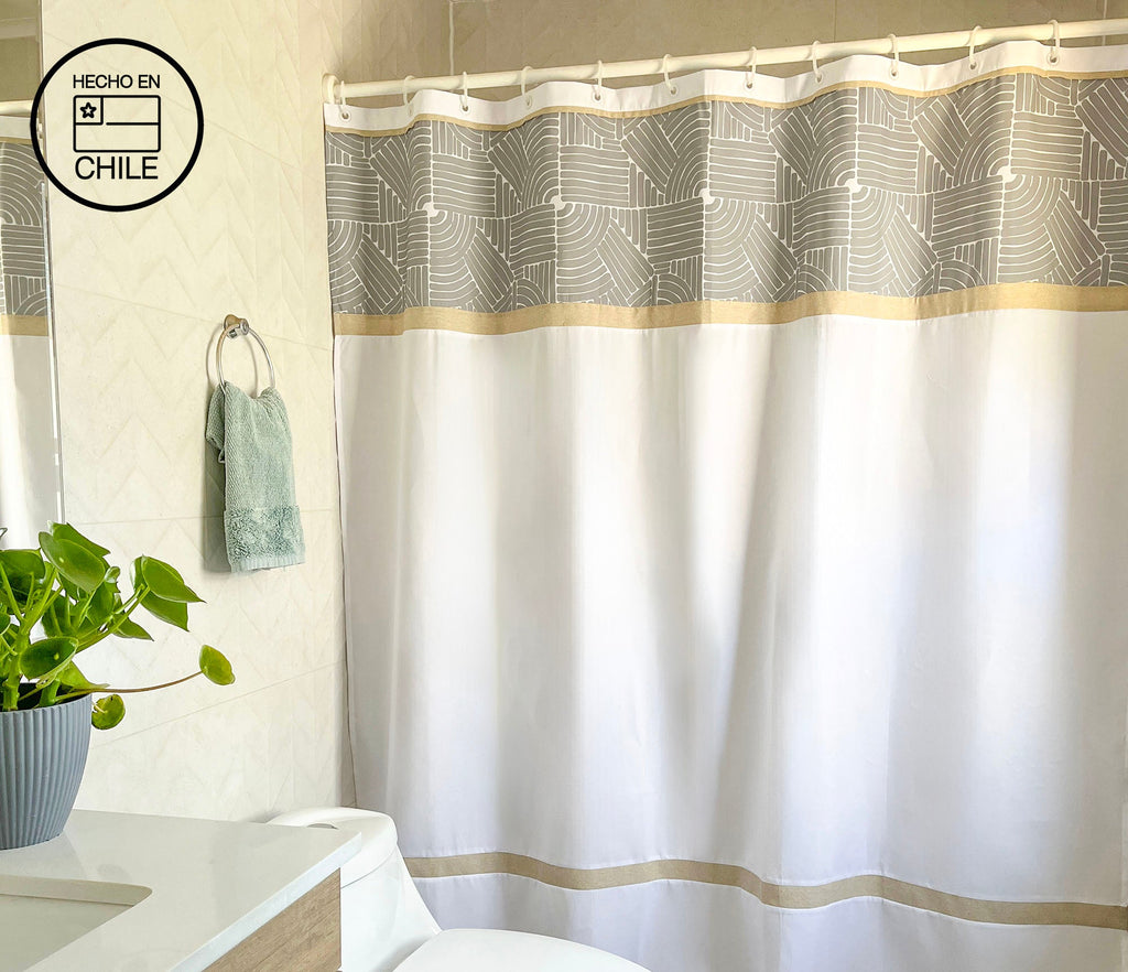 Cortina De Baño Solar Stone 180x180