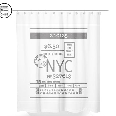 Cortina  De Baño Ticket NY
