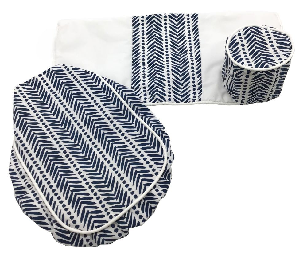 Set De Baño Capri Azul 3 Pzs.