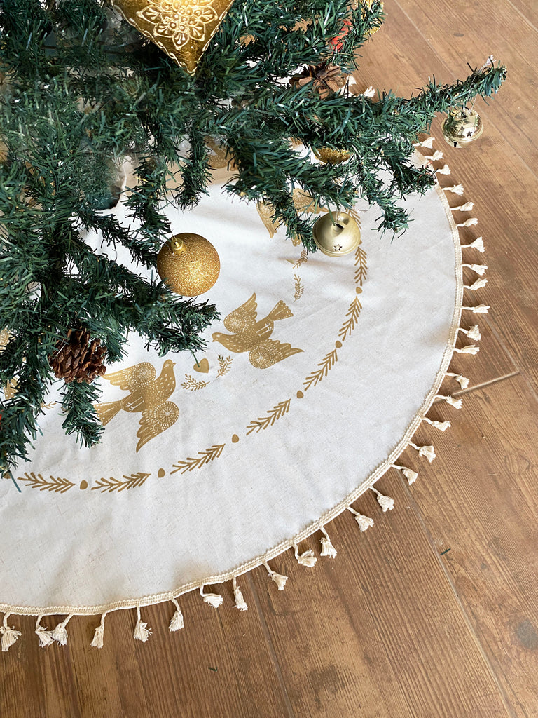 Pie de Arbol Palomas Doradas 120 Cm.